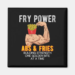 Grappig ABS Oefening French Fries Spieropbouw Bo Magneet