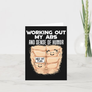 Grappig ABS Oefening Spieropbouw Bodybuilding 1 Kaart