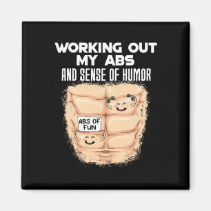 Grappig ABS Oefening Spieropbouw Bodybuilding 1 Magneet