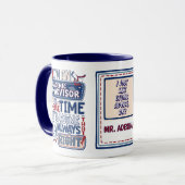 Grappig academisch adviseur altijd gelijk mok (Voorkant links)