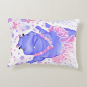 Grappig accent kussen ballerina hippo ballet danse (Achterkant)