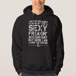 Grappig accountantskunst voor mannen CPA-boekhoudi Hoodie