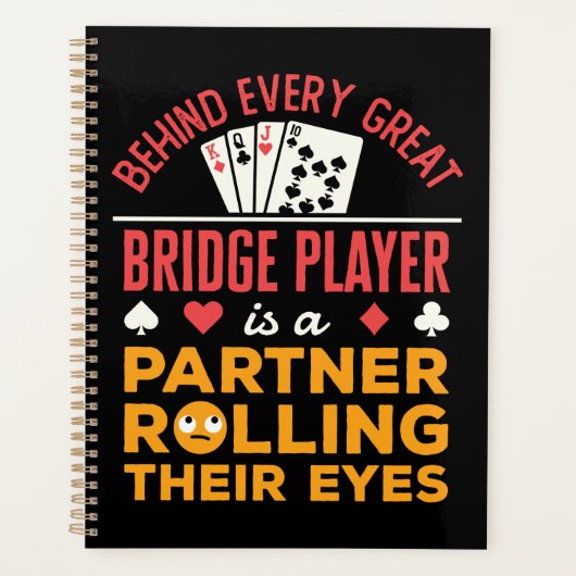 Grappig achter elke grote brug speler partner planner (Voorkant)