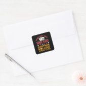 Grappig achter elke grote brug speler partner vierkante sticker (Envelop)