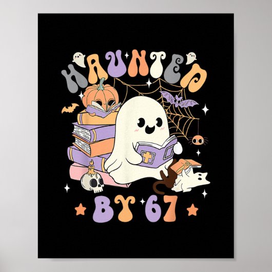Grappig achtervolgd door 67 67 Zes Zeven Meme Poster (Voorkant)