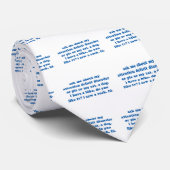 Grappig ADD ADHD-citaat - Blauwe afdrukken Stropdas (Opgerold)