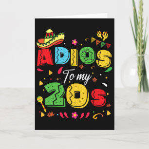 Grappig Adios Tot Mijn 20-er Jaren 30e Verjaardag Kaart