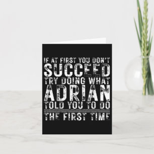 Grappig Adrian als je in eerste instantie niet sla Kaart