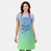 Grappig adulting citaat niet vandaag schort (Gedragen)