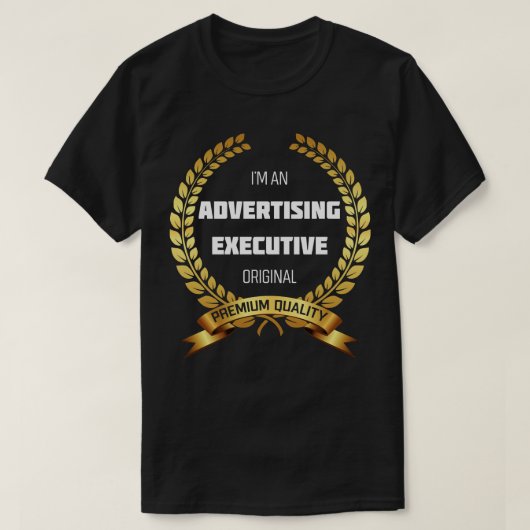 Grappig Adverteren Executive-ontwerp T-shirt (Design voorkant)