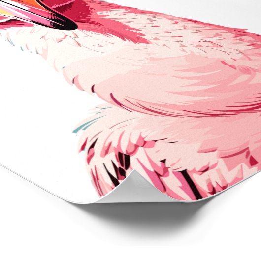 Grappig advies van A Flamingo Poster (Hoek)