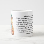 Grappig advies van een capibara grote koffiekop (Voorkant)