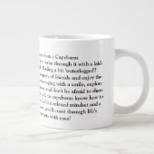 Grappig advies van een capibara grote koffiekop (Rechts)