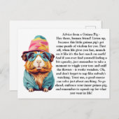 Grappig advies van een cavia briefkaart (Voorkant / Achterkant)