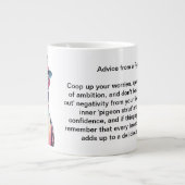 Grappig advies van een duif grote koffiekop (Voorkant)