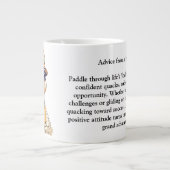 Grappig advies van een eend grote koffiekop (Voorkant)