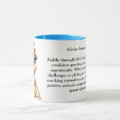 Grappig advies van een eend mok (Midden)