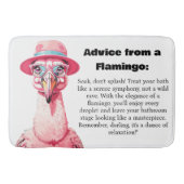 Grappig advies van een flamingo badmat (Voorkant)