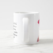 Grappig advies van een flamingo grote koffiekop (Achterkant)