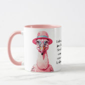 Grappig advies van een flamingo mok (Links)