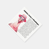 Grappig advies van een flamingo servet (Hoek)