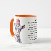 Grappig advies van een geit mok (Voorkant links)