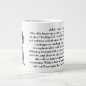 Grappig advies van een hagedis grote koffiekop (Voorkant)