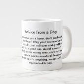 Grappig advies van een hond grote koffiekop (Voorkant rechts)