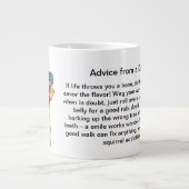 Grappig advies van een hond grote koffiekop (Voorkant)