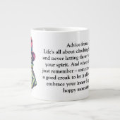 Grappig advies van een kikker grote koffiekop (Voorkant)