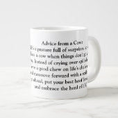 Grappig advies van een Koe Grote Koffiekop (Voorkant rechts)