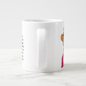 Grappig advies van een luipaard grote koffiekop (Achterkant)