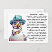 Grappig advies van een meeuw briefkaart (Voorkant / Achterkant)