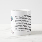 Grappig advies van een meeuw grote koffiekop (Voorkant)