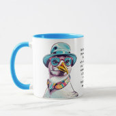 Grappig advies van een meeuw mok (Links)