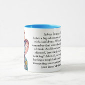 Grappig advies van een olifant mok (Midden)