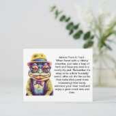 Grappig advies van een pad briefkaart (Staand voorkant)