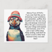 Grappig advies van een puffin briefkaart (Voorkant)