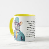 Grappig advies van een rat mok (Voorkant links)