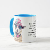 Grappig advies van een schaap mok (Voorkant links)