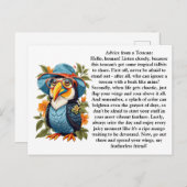 Grappig advies van een Toucan Briefkaart (Voorkant / Achterkant)