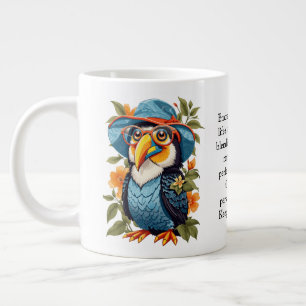 Grappig advies van een Toucan Grote Koffiekop