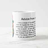 Grappig advies van een uil grote koffiekop (Voorkant)