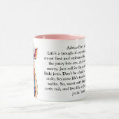 Grappig advies van een varken mok (Midden)