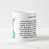 Grappig advies van een vos grote koffiekop (Voorkant)