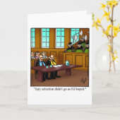 Grappig Advocaat Humor Blank Wenskaart Kaart (Gele Bloem)