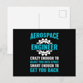 Grappig Aerospace Engineer citaat Briefkaart (Voorkant / Achterkant)