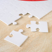Grappig afbeelding in het midden van een grappig o legpuzzel (Zijkant)
