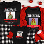 Grappig Afbeelding Matching Familie Kerst Pajama T-shirt<br><div class="desc">Breng de feestvreugde naar een hoger niveau met ons gepersonaliseerde grappige Afbeelding Matching Family Christmas Pajama Mannen T-Shirt. Ontworpen voor degenen die graag humor met traditie mengen, is dit kleurrijke shirt ideaal voor het creëren van onvergetelijke vakantieherinneringen. Met een speels "North Pole Correctional" thema, is het een leuke en luchtige...</div>
