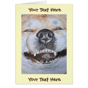 grappig afbeelding van akita die een schattige hon